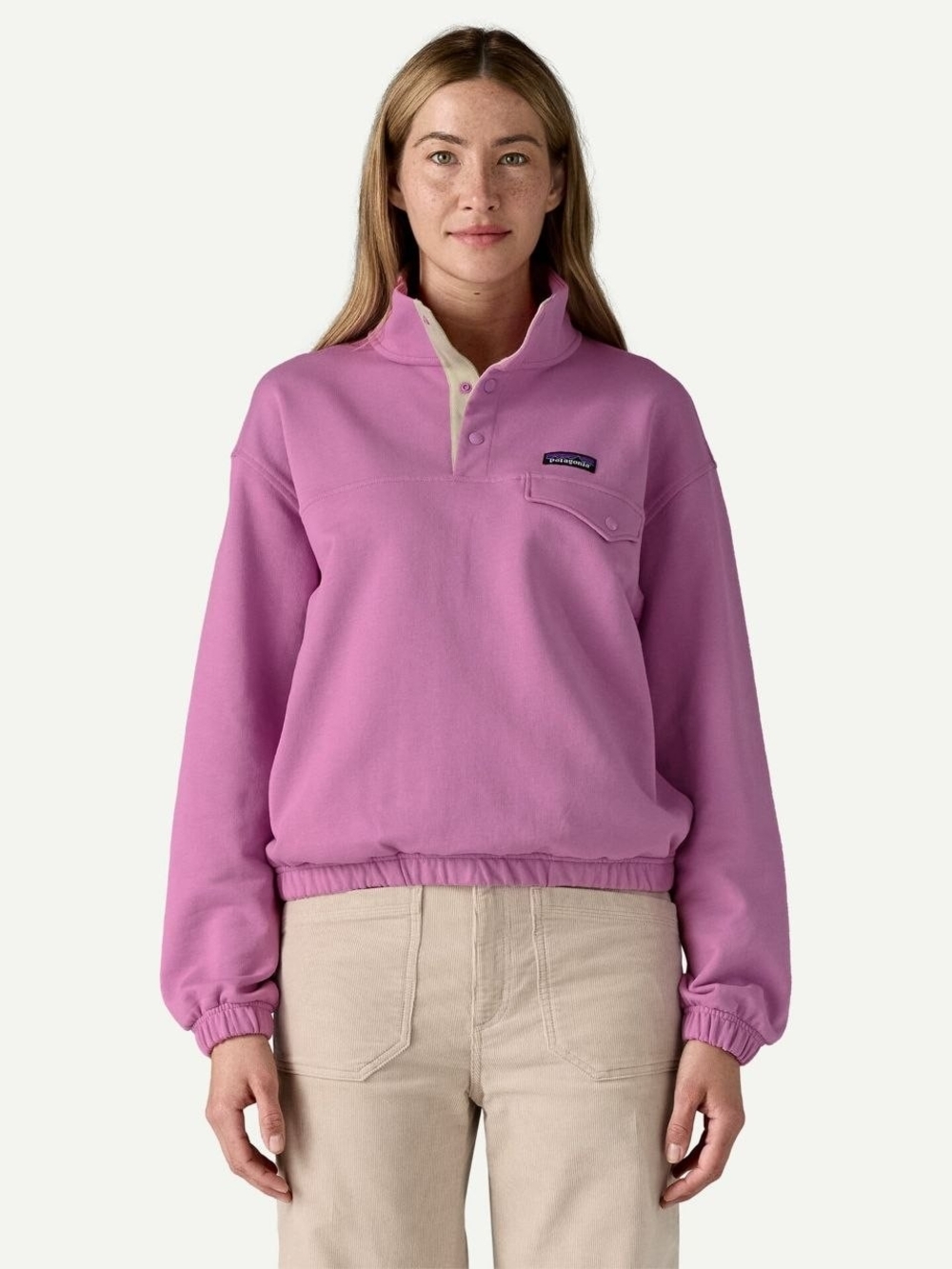 Patagonia Women's Lavender‑Pink Snap Pullover